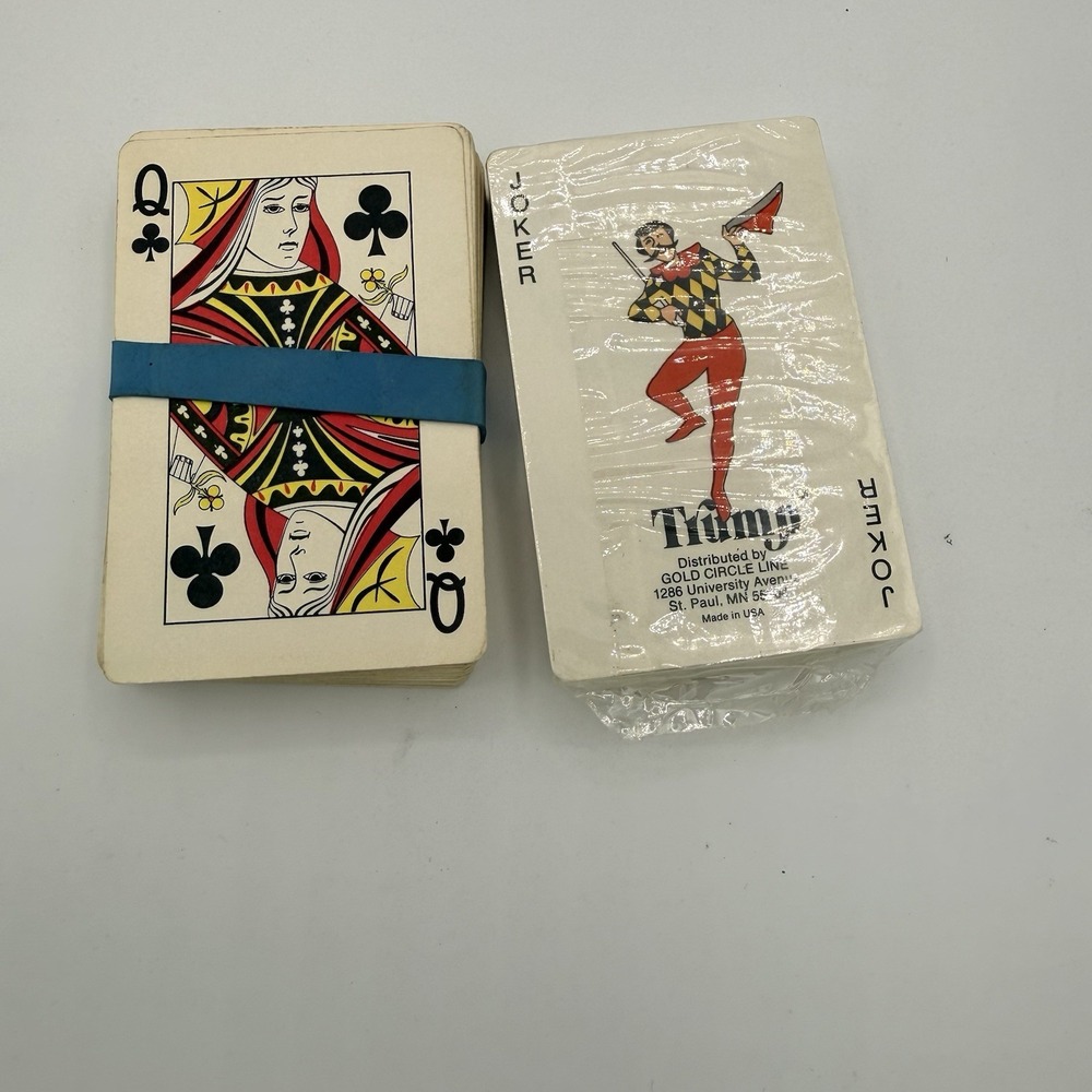 Vintage Norman Rockwell Hoyle Playing Cards 2 Deck Set Complete Sealed USA